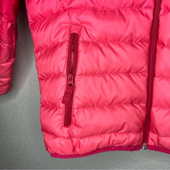 Eddie Bauer Reversible Duck Down Jacket Coat Royal Red/Pink Ombré Girl M/10/12 - Picture 8 of 11